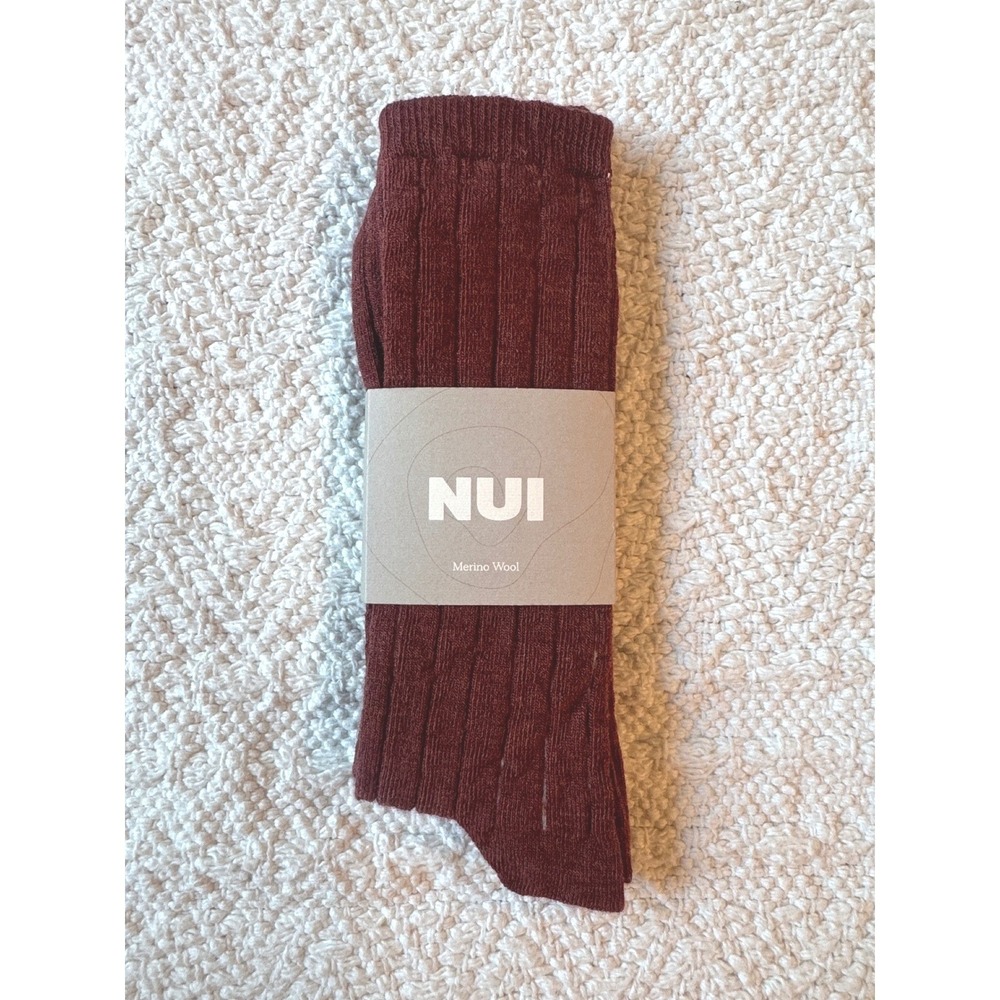 Nui Organics Nature Socks Rust 10/12y